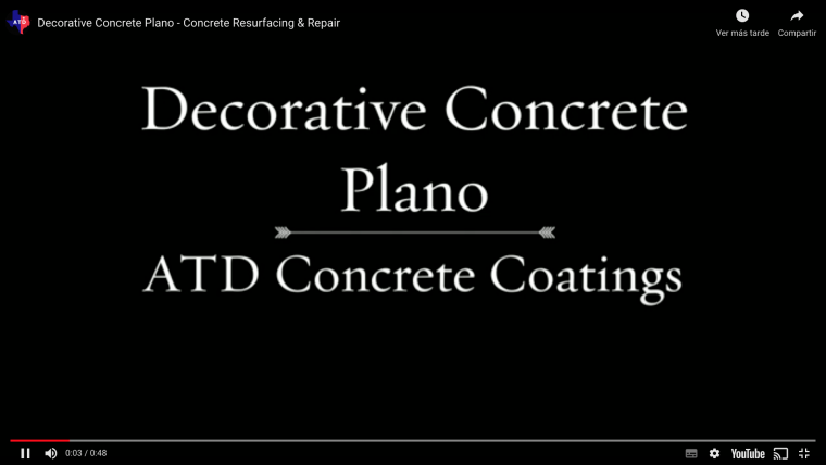 Decorative Concrete Plano